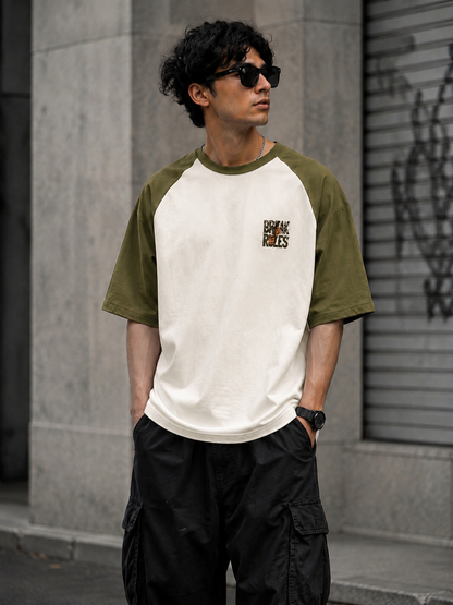 BREAK RULES Oversized Raglan T-Shirt ⭐⭐⭐ | Laveros